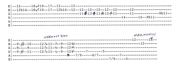SRV - Lenny style outro part 2 of 2 tab