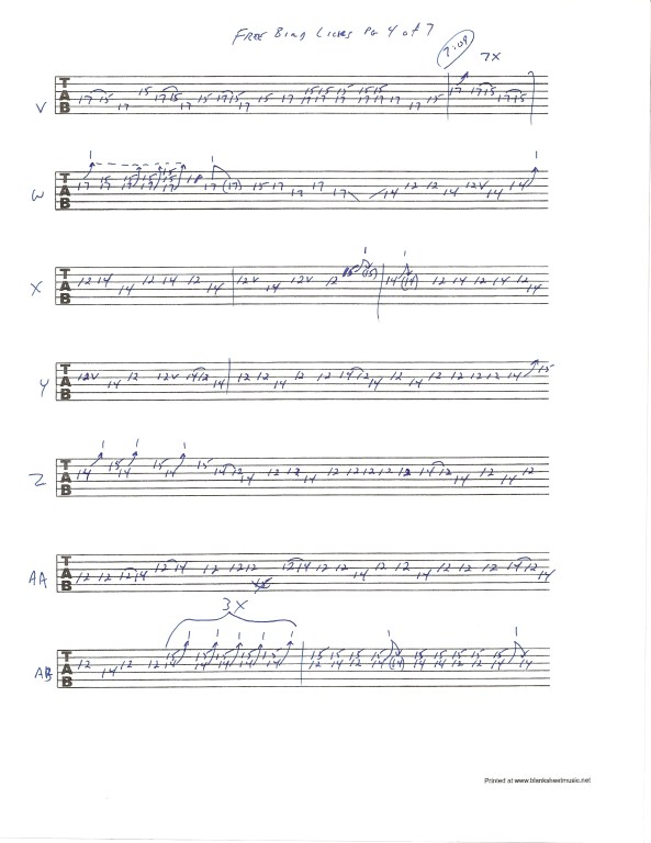 Lynyrd Skynyrd Free Bird guitar solo tab page 4of7