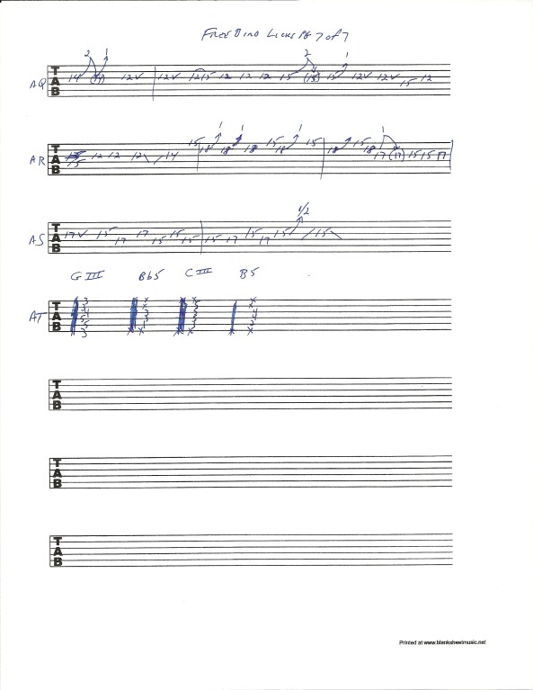 Lynyrd Skynyrd Free Bird guitar solo tab page 7of7