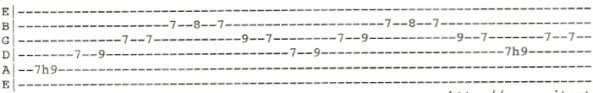 MTB Heard It In A Love Song Solo Guitar Tab B 2
