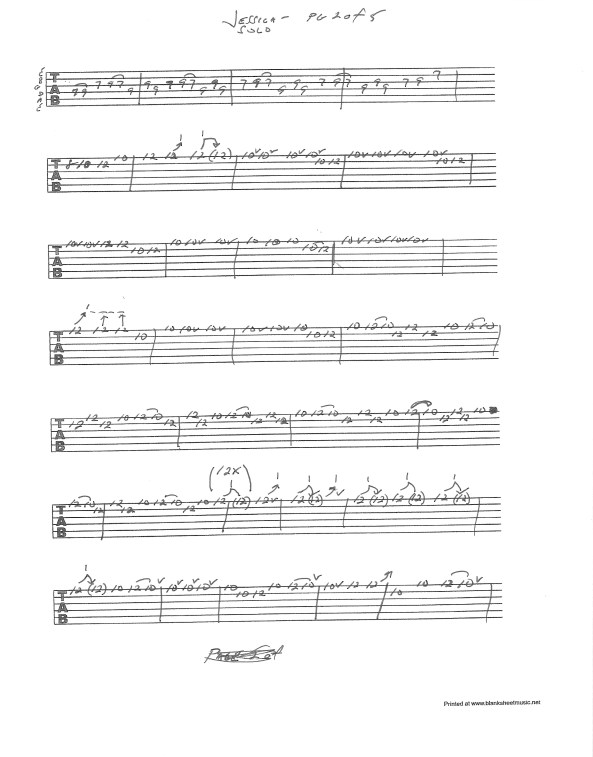 Allman Brothers - Jessica solo guitar tab pg 2of5